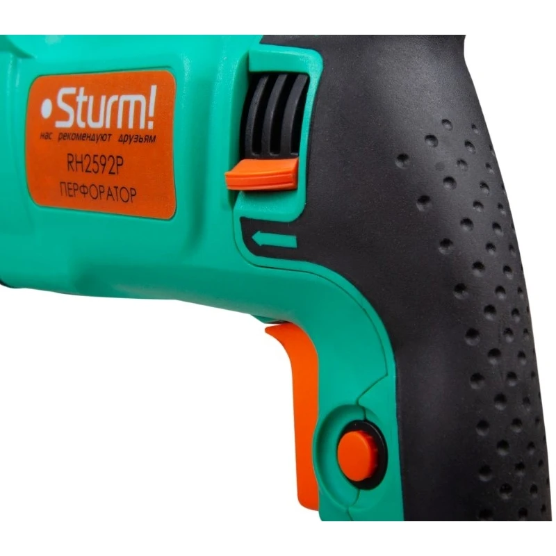 Перфоратор электрический Sturm! RH2592P (Мощность 910 Вт, сверление/сверление с ударом/долбление, число оборотов 0-1100 об/мин, реверс)