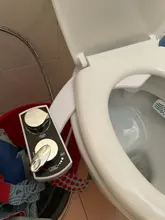 Water Bidet Toilet-Seat Non-Electric Warm Shattaf Dual-Nozzle Self-Cleaning Feminine
