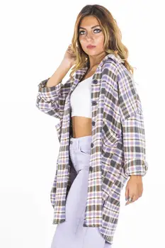 

BLUE WHİTE CACHET KARELİ JACKET