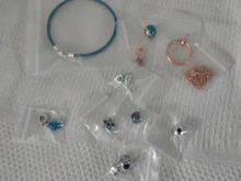 Jewelry Bracelet Heart-Beads Ocean 925-Sterling-Silver DIY Hot-Sale Original Blue Authentic