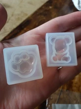 1pc Cute Fashion Silicone Bear Paw Print Shape UV Molds For Resin Jewelry DIY Mold Mold