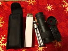 Maifeng-Telescopio monocular compacto, lente con clip retráctil con zoom de 8-40x40, impermeable, prisma Bak4 profesional, HD ED, vidrio con trípode para teléfono