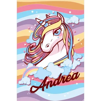 

Blind Iroa Digital Unicorn Andrea! ROLLER BLINDS TRANSLUCENT PERSONALIZED WITH NAME! (100X170)