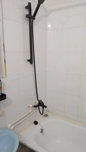 Sliding-Bar Shower-Bar Wall-Mounted Adjustable Minimalist-Style Black 3-Function High-Quality