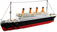 Toys Bricks Model Building-Kits Boat Educational-Figures 3d Blocks Cruise Ship-City Titanic