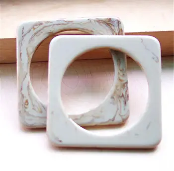 

Outer 13cm beige color square acrylic plastic ABS resin bag handles purse frame obag parts DIY handbag accessories