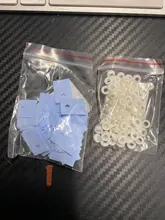 Transistor de aislamiento de plástico, arandela + 100 Uds a-220, almohadilla de silicona aislada, tira de hoja, 100 Uds. A-220