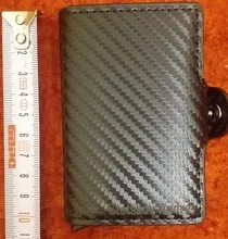 Men Wallet Purse Card-Holder PORTFOLIO Money-Bag Pocket Carbon-Fiber Small Male Mini