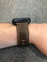 Correa de cuero de vaca Retro para Apple watch banda 44mm 40mm iWatch banda 42mm 38mm reloj pulsera Apple watch 5 4 3 21 38/42 44mm