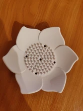 Soap-Box Sponge-Holder Bathroom-Soap Kitchen Silicone Petal-Shape with Anti-Slip Flower