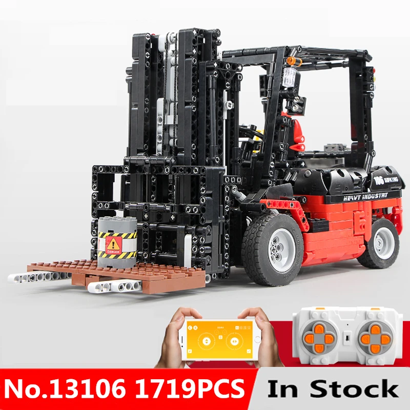 

Technic MOC Series Motor Power RC APP Forklift Mk II Car Model Building Kits Blocks technic Bricks Moc 3681 Toys For Children
