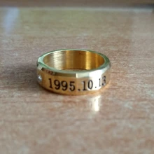 ELSEMODE Bangtan anillo de chicos Jimin Jin Suga V J-espero que Kook Rap anillo de acero inoxidable para los hombres y las mujeres regalo de la joyería