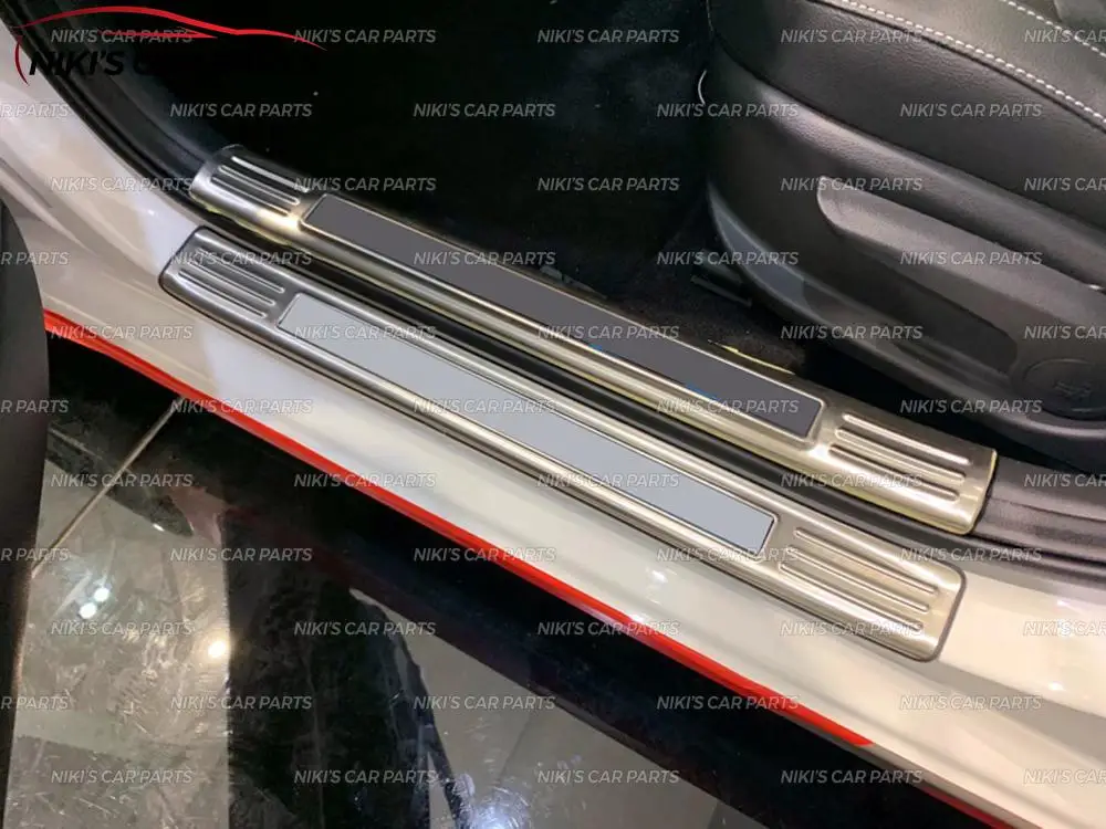 Защитные накладки на дверные пороги для KIA K3/Cerato-нержавеющая сталь 1 комплект/8 шт. формовочные украшения автомобиля