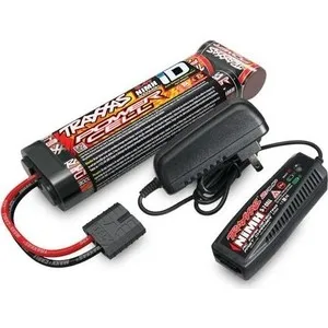 Аккумулятор+ зарядное устройство TRAXXAS 7.2V 3000mAh NiMH TRX Plug+ Fast Charger 2-amp- TRA2983G