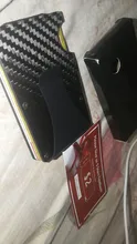 Wallet Credit-Card-Holder Anti-Protect-Clip Carbon-Fiber Rfid Blocking Minimalist Slim