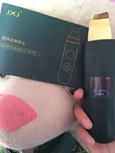 Limpiador ultrasónico de acné y espinillas, limpiador de piel, pala exfoliante de iones, limpiador de poros faciales, máquina de limpieza de la piel