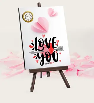 

Personalized Love You Şovaleli Table Clock-2