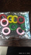 10 Pcs/Bag Wood Rings Parrot Toys Accessories Colorful Random Color DIY Ornament