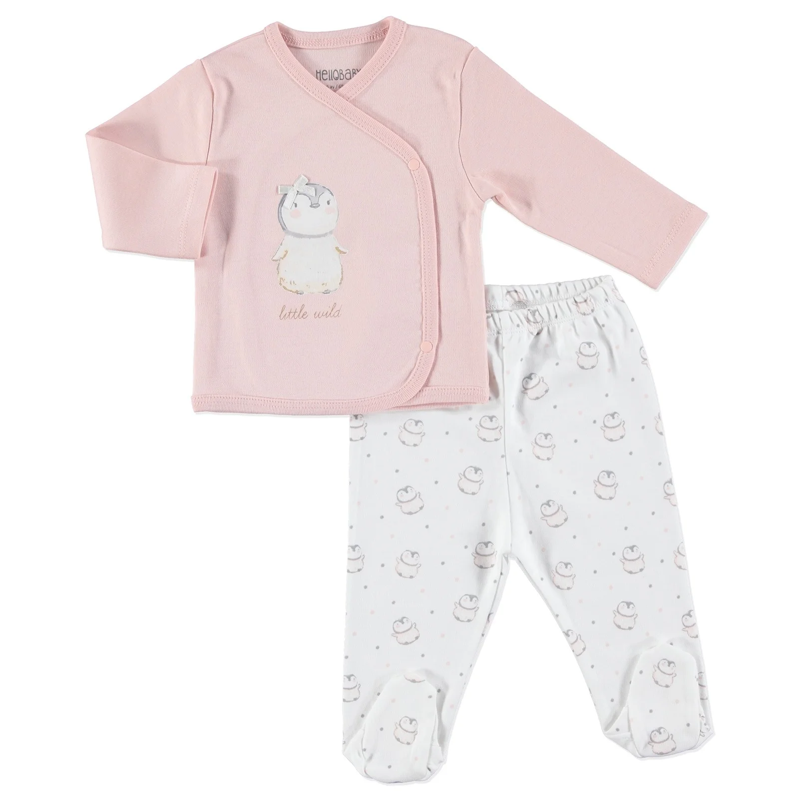 Ebebek HelloBaby/Детский костюм с пингвинами брючный комплект |