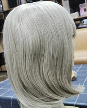 Blonde Wigs Bangs Short HENRY Margu-Platinum Cosplay Party Straight-Bob Women Heat-Resistant