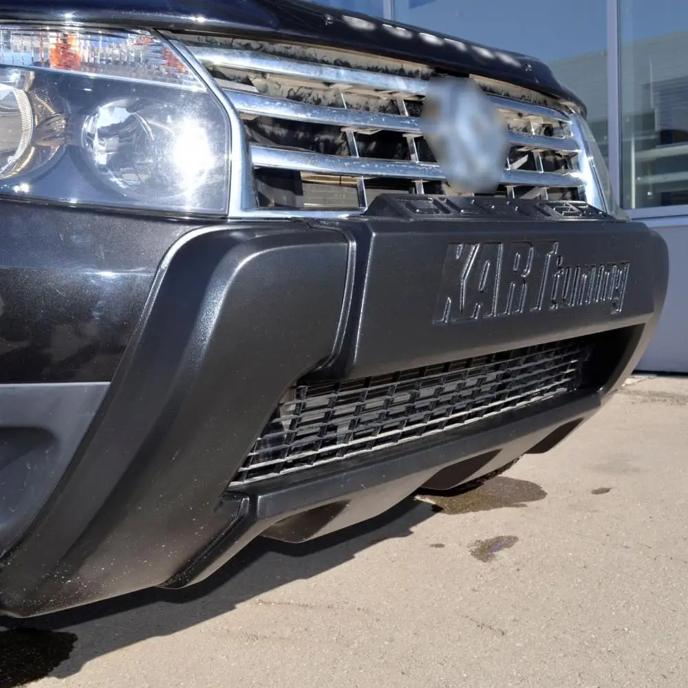 Накладка бампера &quotкарт&quot для Renault Duster (Renault 2011-2015) до рестайлинг кенгуру |