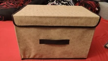 Storage-Boxes Baskets Containers-Bins Organizer Polyester-Fabric with Lids No-Smell Double-Cover