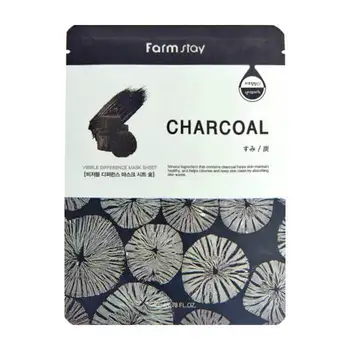 

Fabric mask farmstay visible difference mask sheet charcoal 23 ml