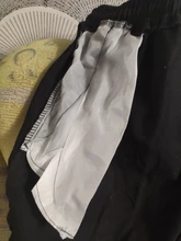 Pantalones Cargo para hombre, cintas negras, ropa informal de algodón, Hip-Hop, con bolsillos, estilo Harajuku