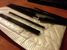 10 Uds 40 Pin 1x40 sola fila macho y hembra 2,54 conector de pines divisible de para Arduino negro