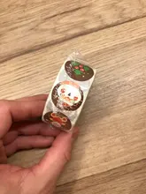 Stickers Box-Labels-Decorations Candy-Bag Merry-Christmas New-Year Elk 500pcs