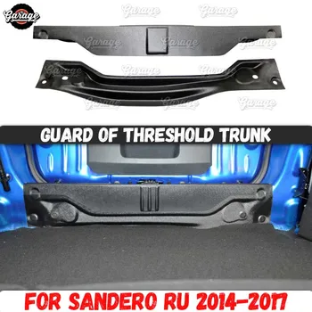 

Guard of threshold trunk for Renault Sandero / Stepway 2014-2017 ABS plastic trim accessories cover protective pad in luggage
