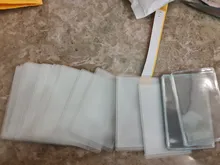 Funda de tarjeta de Pvc transparente impermeable, PROTECTOR DE PLÁSTICO de silicona para tarjetas de identificación, 5 unidades