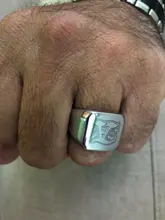 Initials-Ring Jewellery Bike Engrave Stainless-Steel Customized Letters Men for Big Huge