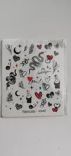 Nails Sticker Slider Flower-Leaves Harunouta 1-Sheet 3D for DIY Embossed