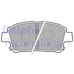 Колодки тормозные TOYOTA COROLLA/PRIUS/YARIS 1.0-1.6 99- передни