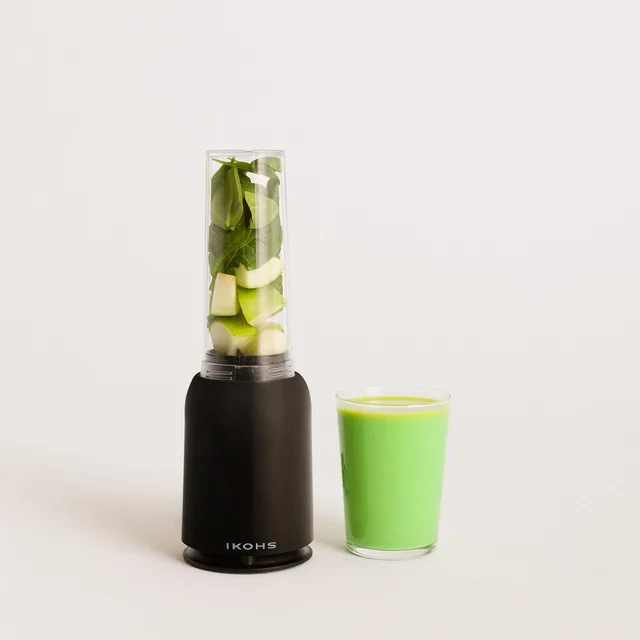 CREATE - MOI SLIM, tumbler mixer with stainless steel electric grinder, 234W 0,4L jug, BPA free, portable Black