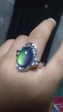 Vintage Color Retro cambio anillo Oval emoción sentimiento cambiante anillo de Control de temperatura de Color anillos para las mujeres