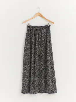 

Beli Wheel Pattern Long Skirt