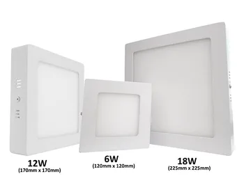 

Ceiling Light Led spotlight ceiling Wall square 12W warm white 170x170mm