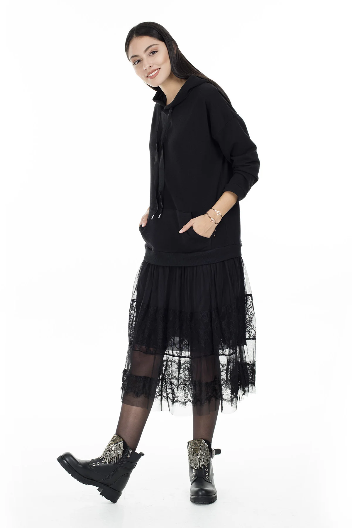 Женские свитшоты с капюшоном и карманами Lela 5306361