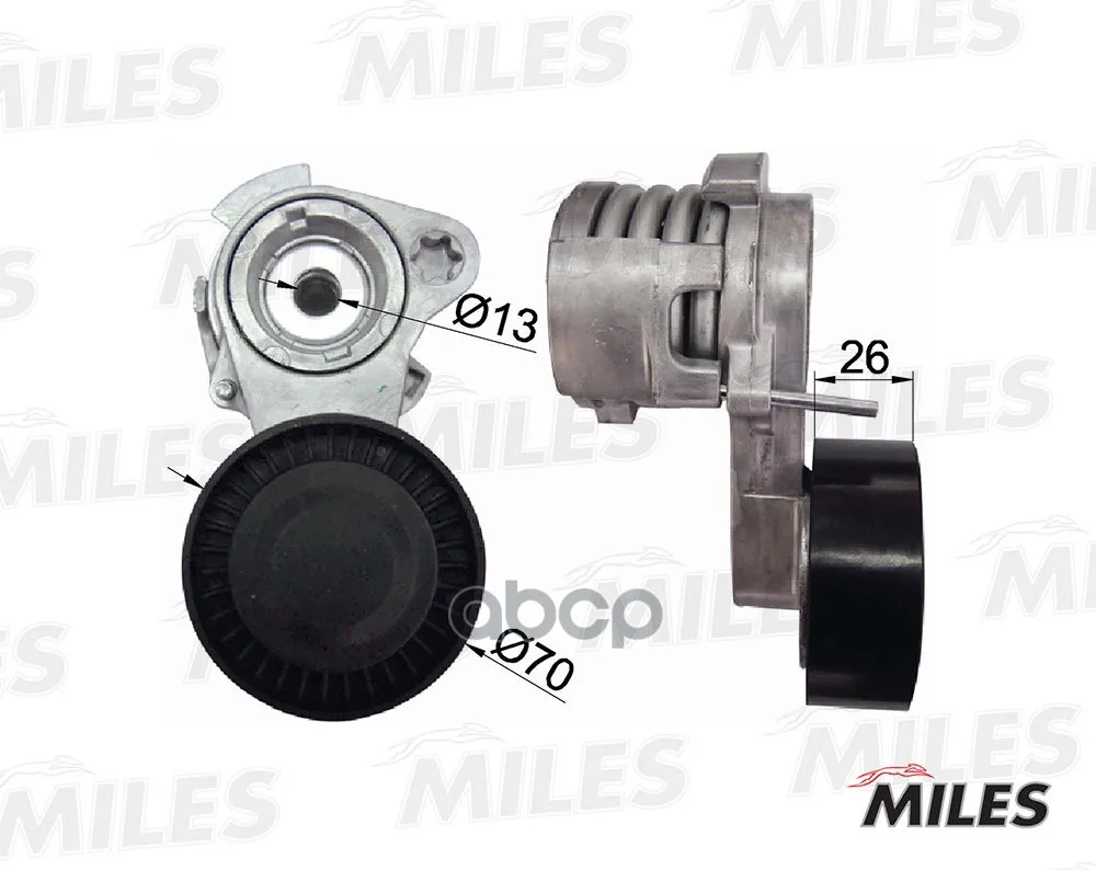Натяжитель Ремня Приводного Bwm X5/E60/E65/E90 N52/53 Miles Ag00309 Miles арт. AG00309
