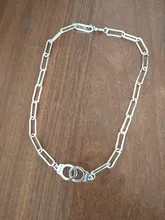 Collar con colgante de esposas para mujer, Gargantilla con personalidad, estilo bohemio, Punk, de buena calidad