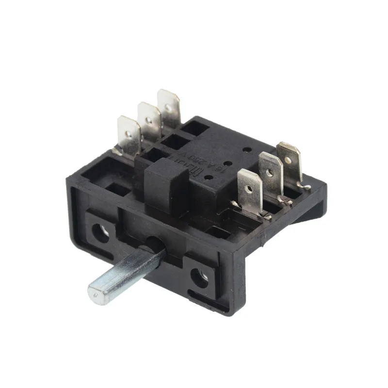 Поворотный переключатель для духовки с 3 сторонним металлическим валом 435 4351907D| |