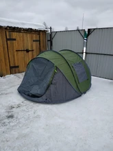 HUI LINGYANG-tienda de campaña para exteriores, carpa automática para acampar, senderismo, impermeable, grande, familiar, abierta