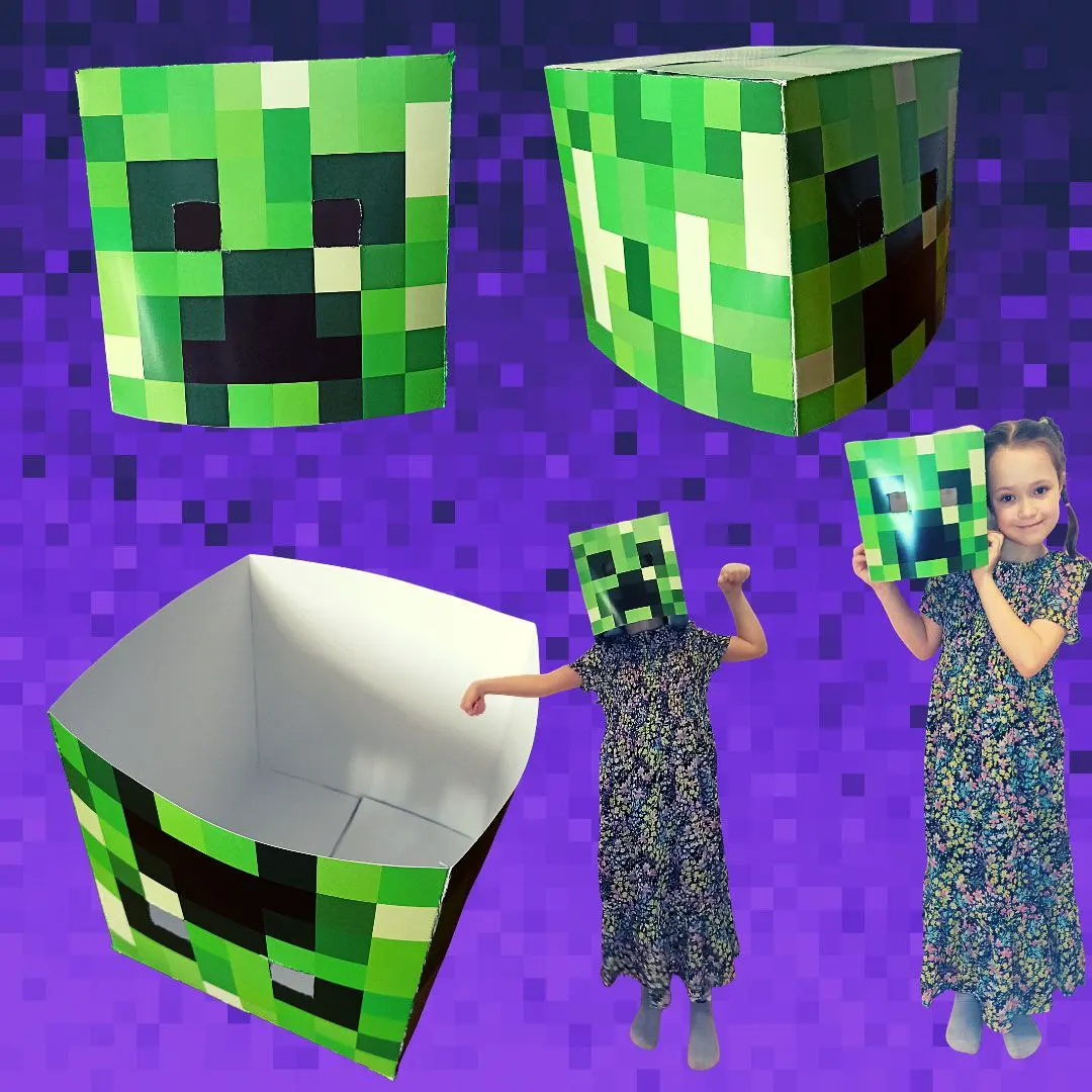 BUY Minecraft Creeper Head Mask Costume