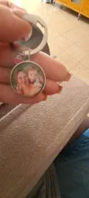 Colgantes de fotos personalizados, llavero con foto de hijo, madre, padre, abuelo, ser querido, regalo para miembros de la familia