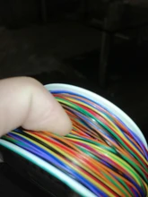 One Roll 8 Colors 30AWG Wire Wrapping Wire, Tinned Copper Solid, PVC insulation