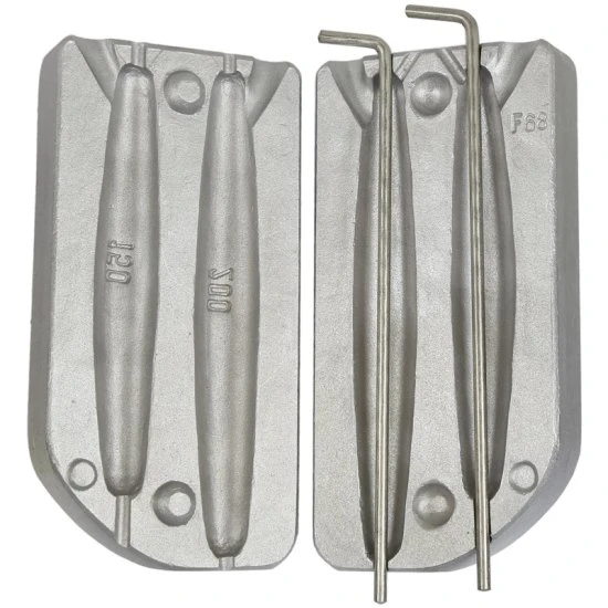 Fishing Sinker Mould Lead Inline Gr. 150-200 F 68 - Fishing Net