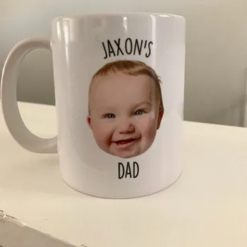 

Custom Baby Mug, Personalized with your baby's photo and name, Coffee Mug, Mug for Mom, Mug for Dad, Grandparent Gift, Grandma