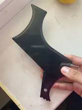 Peine con plantilla para dar forma a la barba para hombre, peines de barba transparentes, herramientas de belleza para el pelo, plantillas, peinados, 1 ud.